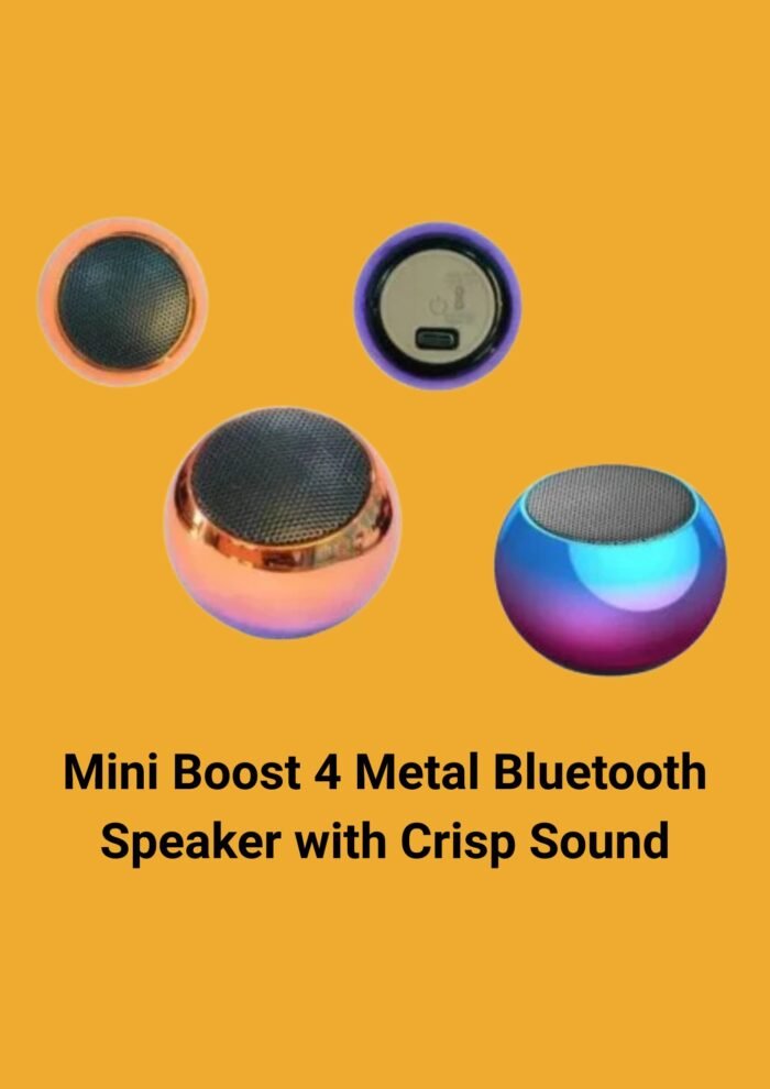 Mini Boost 4 Metal Bluetooth Speaker with Crisp Sound