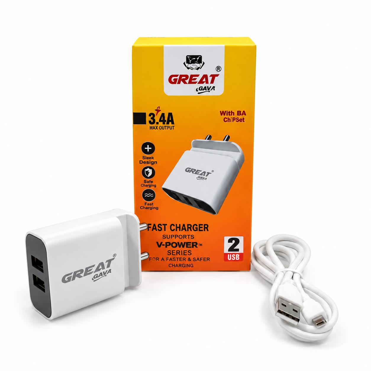 fast charger charger adapter type c charger mobile charger fast charging adapter pd charger quick charge adapter wall charger adapter usb charger adapter power adapter dual port charger gan charger travel charger adapter 20w fast charger 25w fast charger 33w fast charger 45w fast charger 65w fast charger iphone fast charger samsung fast charger oneplus fast charger type c fast charger type c to type c charger type c to lightning charger multi port charger multi usb charger high speed charger compact fast charger rapid fast charger universal mobile charger smart fast charger fireproof fast charger heavy duty mobile charger travel wall charger fast charging wall adapter dual usb fast charger led indicator charger multi device charger fast charger with cable fast charger for android fast charger for iphone fast charger for samsung fast charger for realme fast charger for xiaomi fast charger for oppo fast charger for vivo qc 3.0 fast charger qc 4.0 charger power delivery charger fast charging power adapter slim fast charger portable fast charger fast charger online buy fast charger best fast charger high quality mobile charger durable fast charger safe fast charger fast charger price mobile charging adapter fast charging socket wall socket adapter multi port charging station fast charger online India best mobile charger online fast charger combo fast charger under 500 fast charger under 1000 original fast charger fast charger low price fast charger discount fast charging socket plug fast charger home delivery all in one fast charger fast charger for heavy usage fast charger online khareedein mobile ka fast charger accha fast charger fast charging adapter online fast charger buy online CHARGER DOUBLE USB WITH STAND (3.4AMP) - Image 1