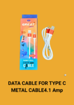 DATA CABLE FOR TYPE C METAL CABLE4.1 Amp
