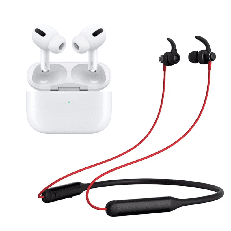 airpods and neckband