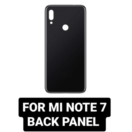 Back Panel For Mi Note 7 (5 Colour) - Black