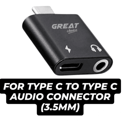 2-in-1 Type-C Audio and Charging Adapter (3.5mm + Type-C)