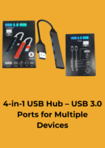 4-in-1 USB Hub – USB 3.0 Ports for Multiple Devices