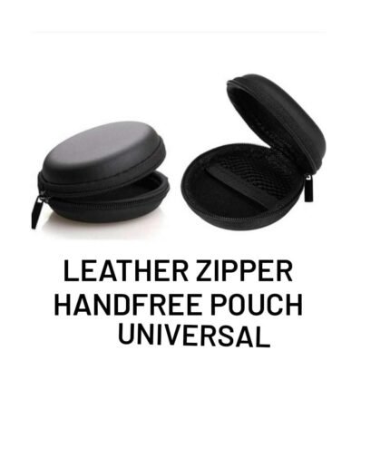 LEATHER ZIPPER HAND FREE POUCH UNIVERSAL