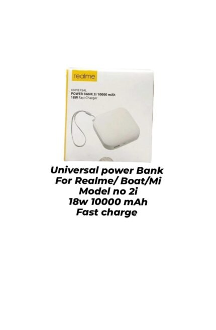 Mobile Accessories Universal Power Bank For Re/Boat/Mi Model No 2i (18w) 10000 MAH