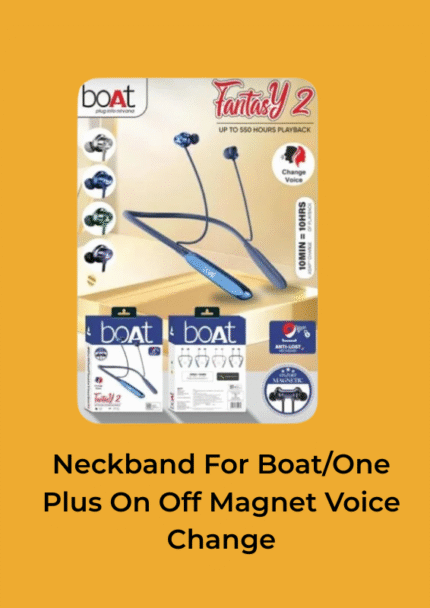 Neckband For Boat/One Plus On Off Magnet Voice Change