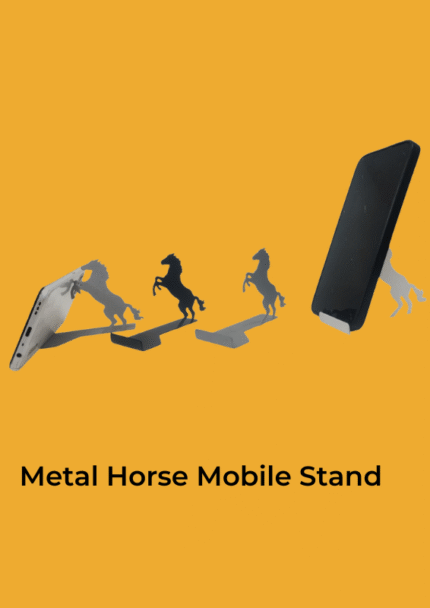 Mobile Stand Metal Horse