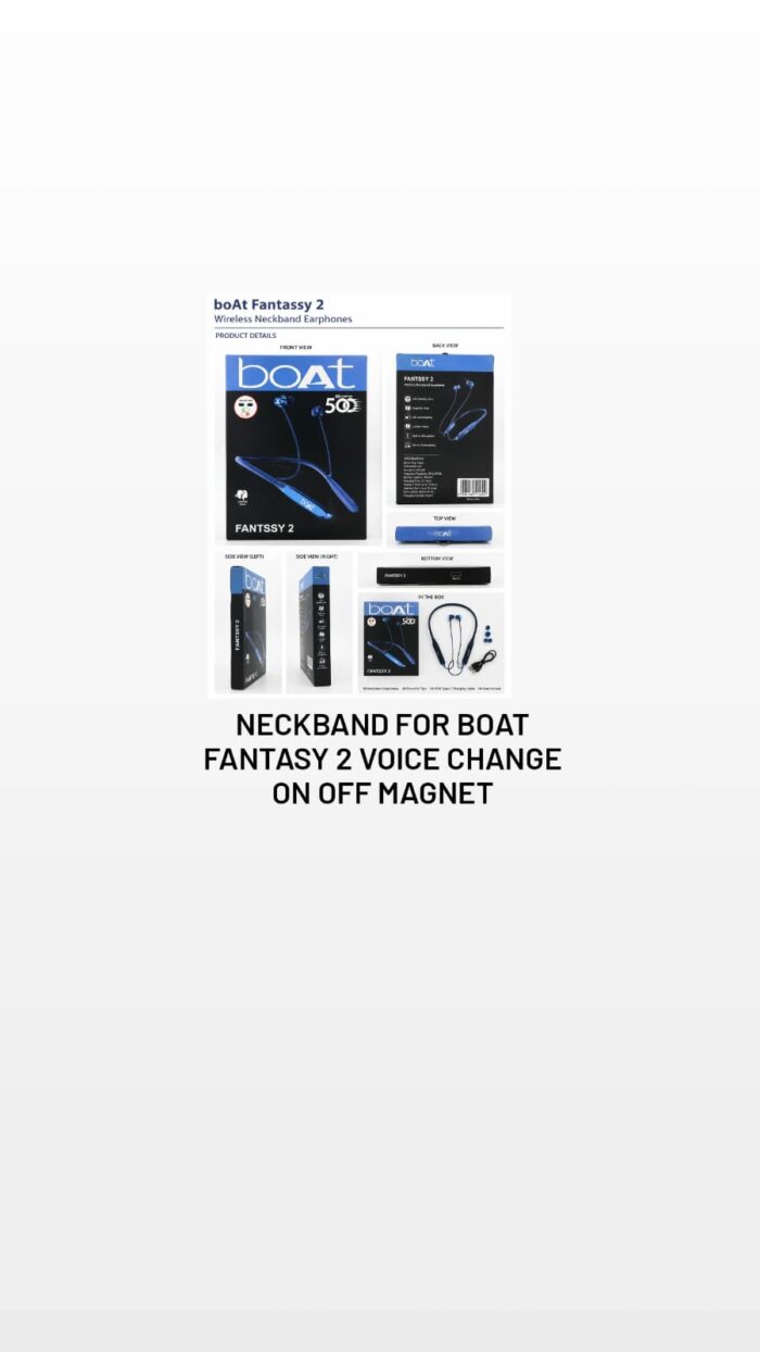 Neckband For Boat/One Plus On Off Magnet Voice Change