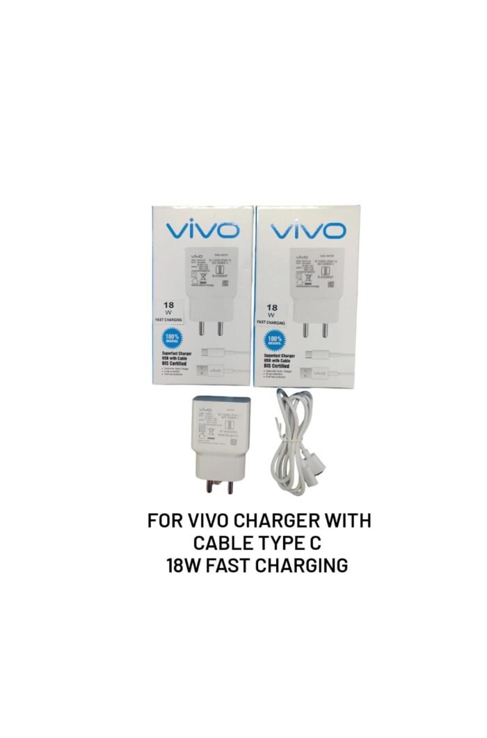 Charger For Vivo With Cable Type C (18w)