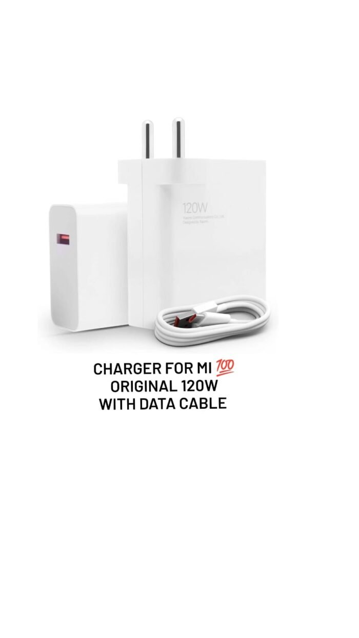 Charger For Mi 120w 💯 Original With Data Cable