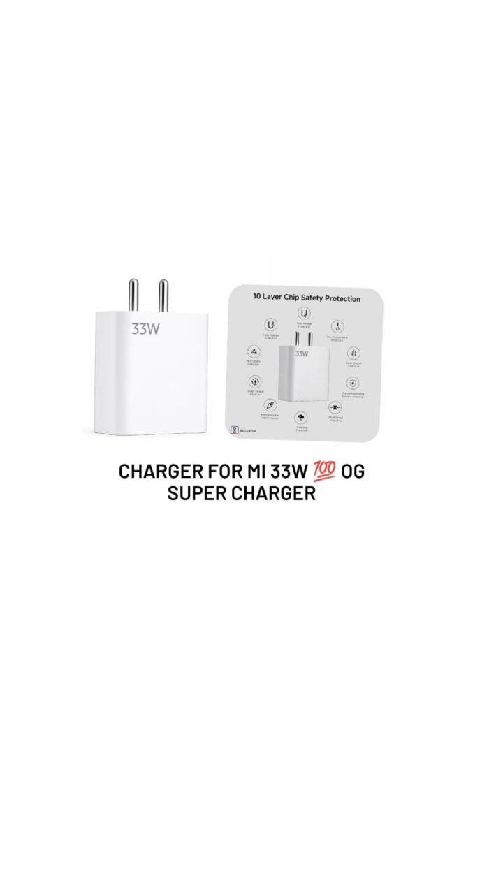 Charger For Mi 33w 100% Og