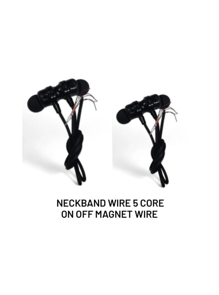 Neckband Wire 5 Core On Off Magnet Wire