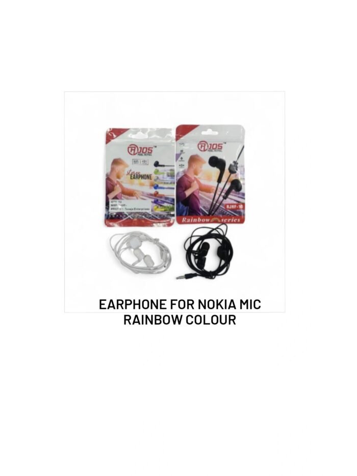 Earphone For Nokia Mic Rainbow Colour