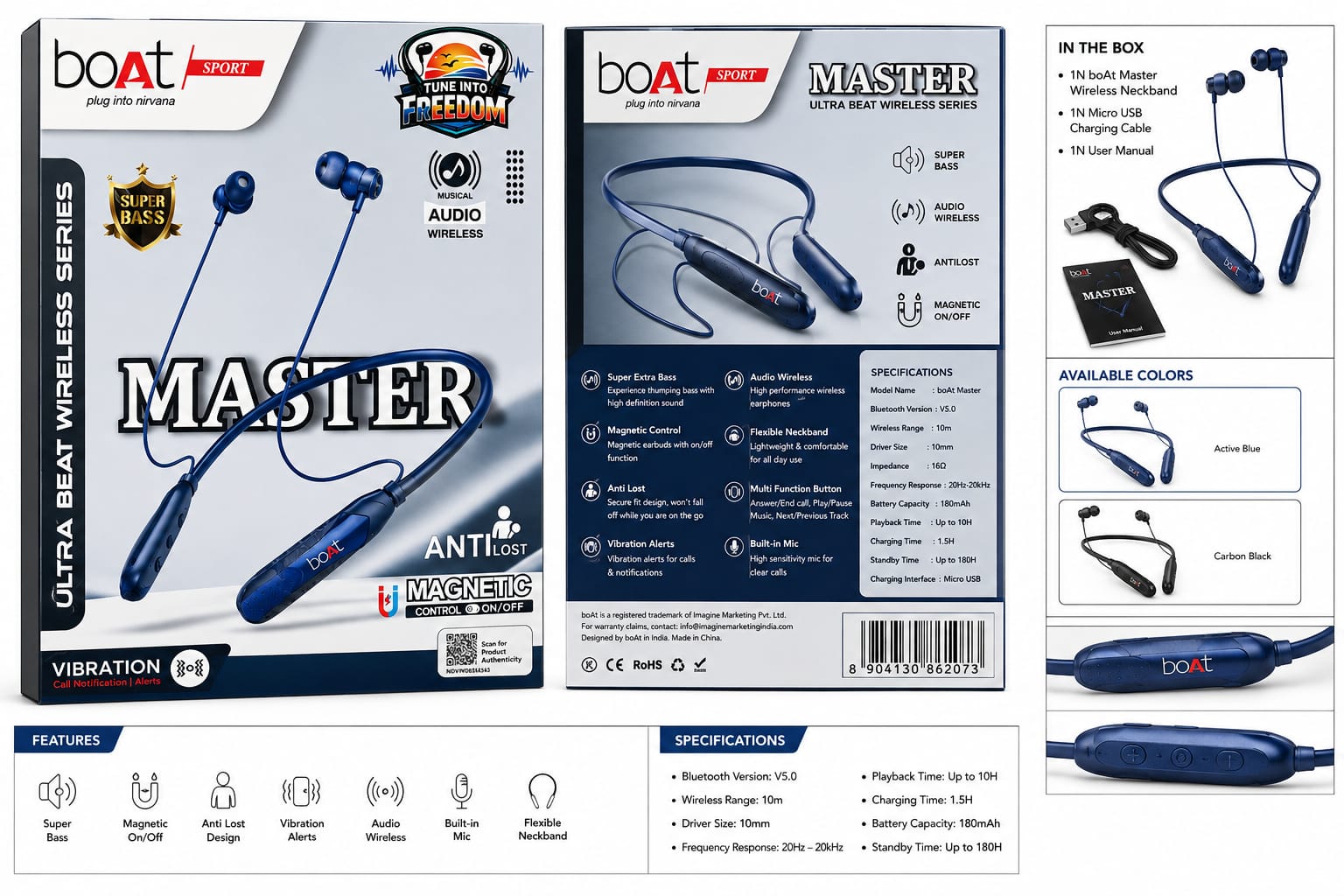 IMG-20260807-WA0054 Neckband For Boat MASTER Vibration On Off Magnetic - Image 1