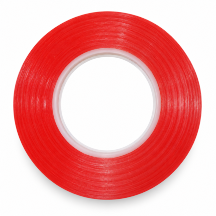 Double Sided Tape Roll with Red Liner