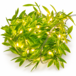 Green Leaf LED String Lights Multicolour & Warm Yellow - Image 2
