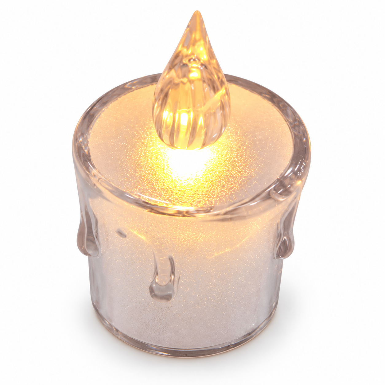 83e32f85-1826-4018-8a82-b635dbea88cb Golden Acrylic LED Tea Light Candles (Big) - 12 Pieces - Image 1