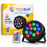 FOXSUN 12 LED RGB PAR Light with Remote Control - Image 2