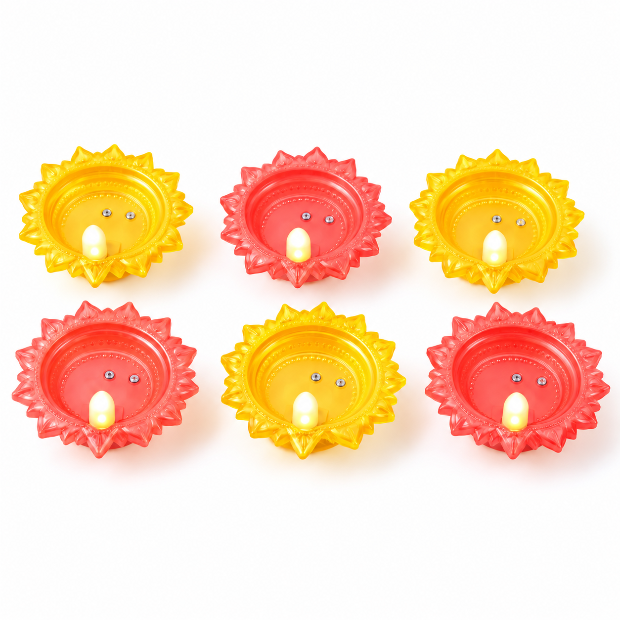 water-sensor-led-diya Smart Gold Water Sensor LED Diya – Diwali Decoration - Image 1